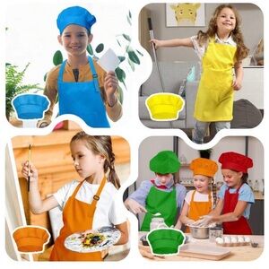 Apron and Chef Hat Set {CHOOSE YOUR COLOR}